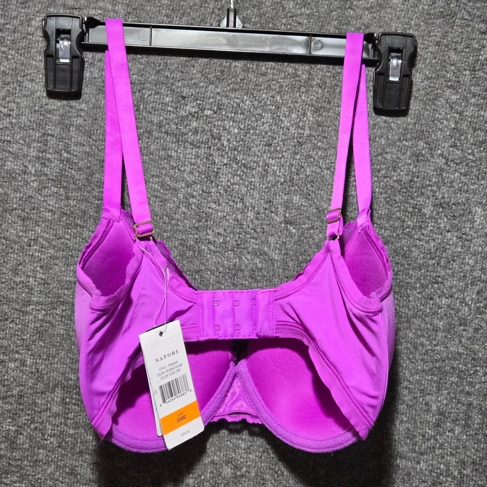 Natori 736044 Hidden Glamour Contour Underwire Bra Sz 32DD Sugar Plum NWT